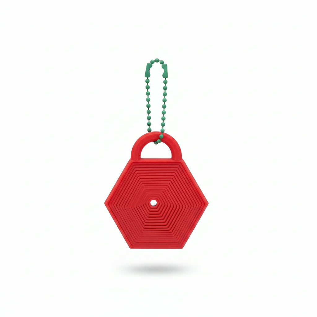 Hexa Fidget Keychain - Red