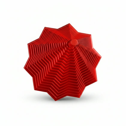 Expanded Sensory Fidget Star - WITH HANDLES - RED