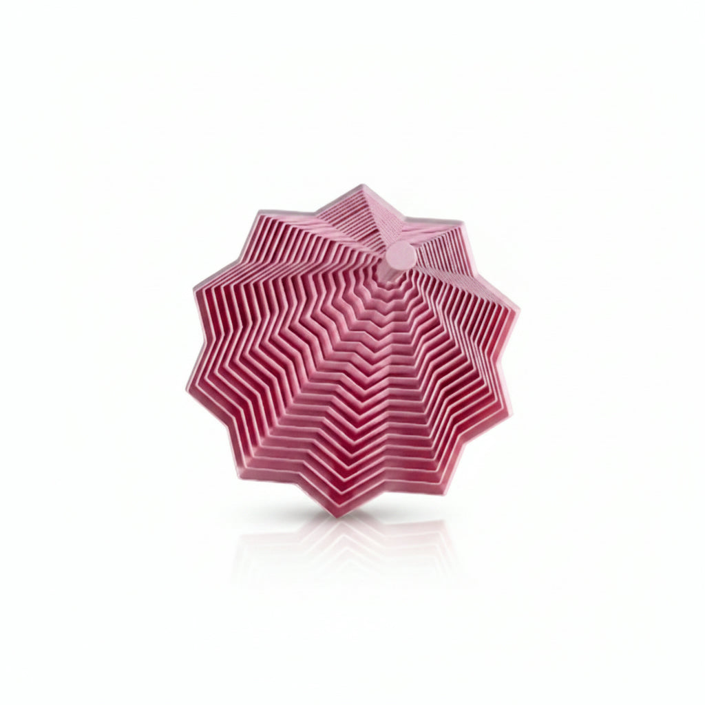 Expanded Sensory Fidget Star - WITH HANDLES - Baby pink