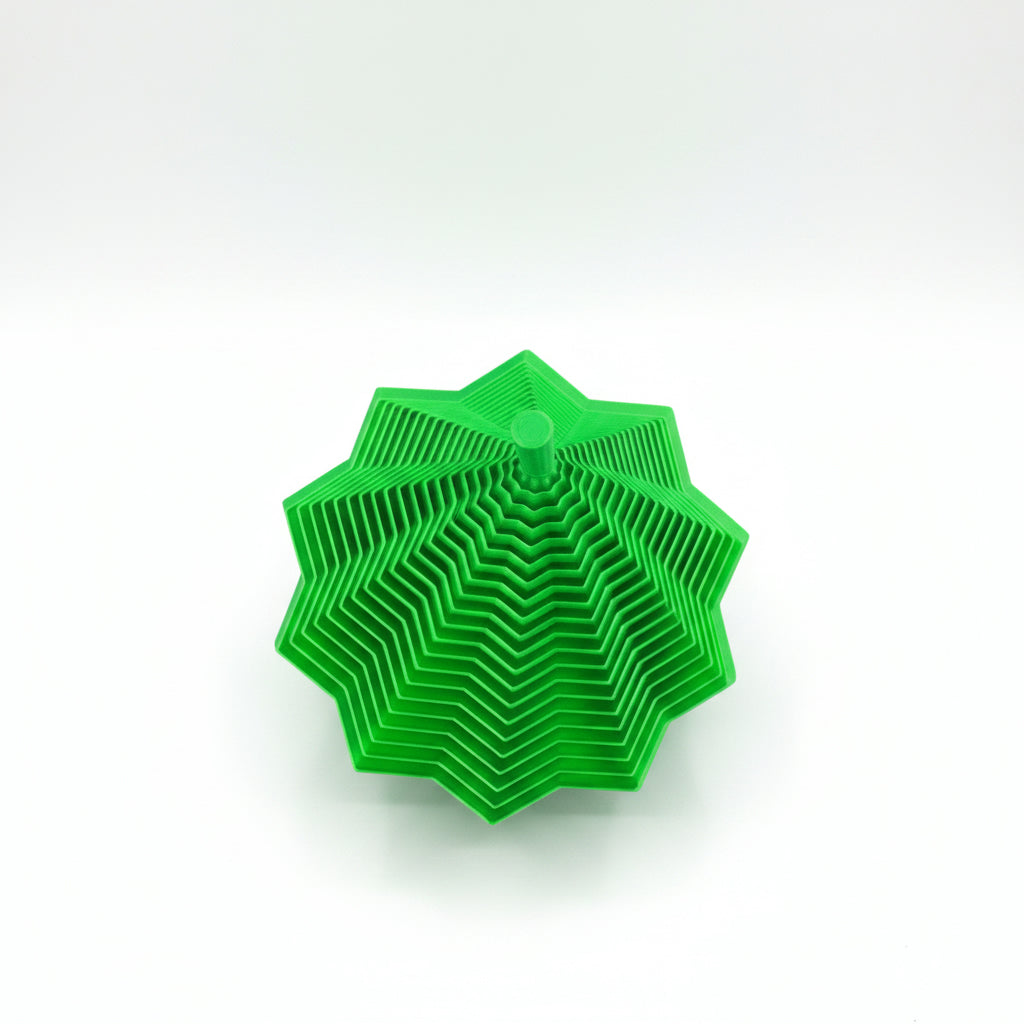 Expanded Sensory Fidget Star - WITH HANDLES - Green