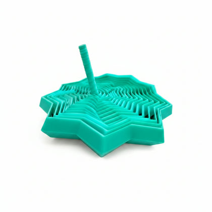 Expanded Sensory Fidget Star - WITH HANDLES - aqua