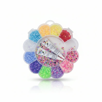 Bedazzling kit 13 colors+2 Glues