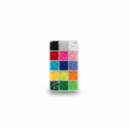 Bedazzling kit 15 Neon Colors +2 Glues+white pencil + tweezers