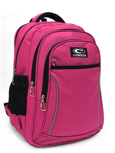 Backpack 4 Part Plain 45X31X18Cm Pink