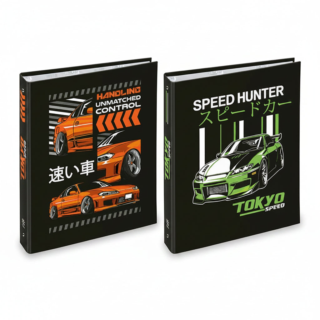 Ring Binder A4 4 Rings Spine 5cm Cardboard Tokyo Speed