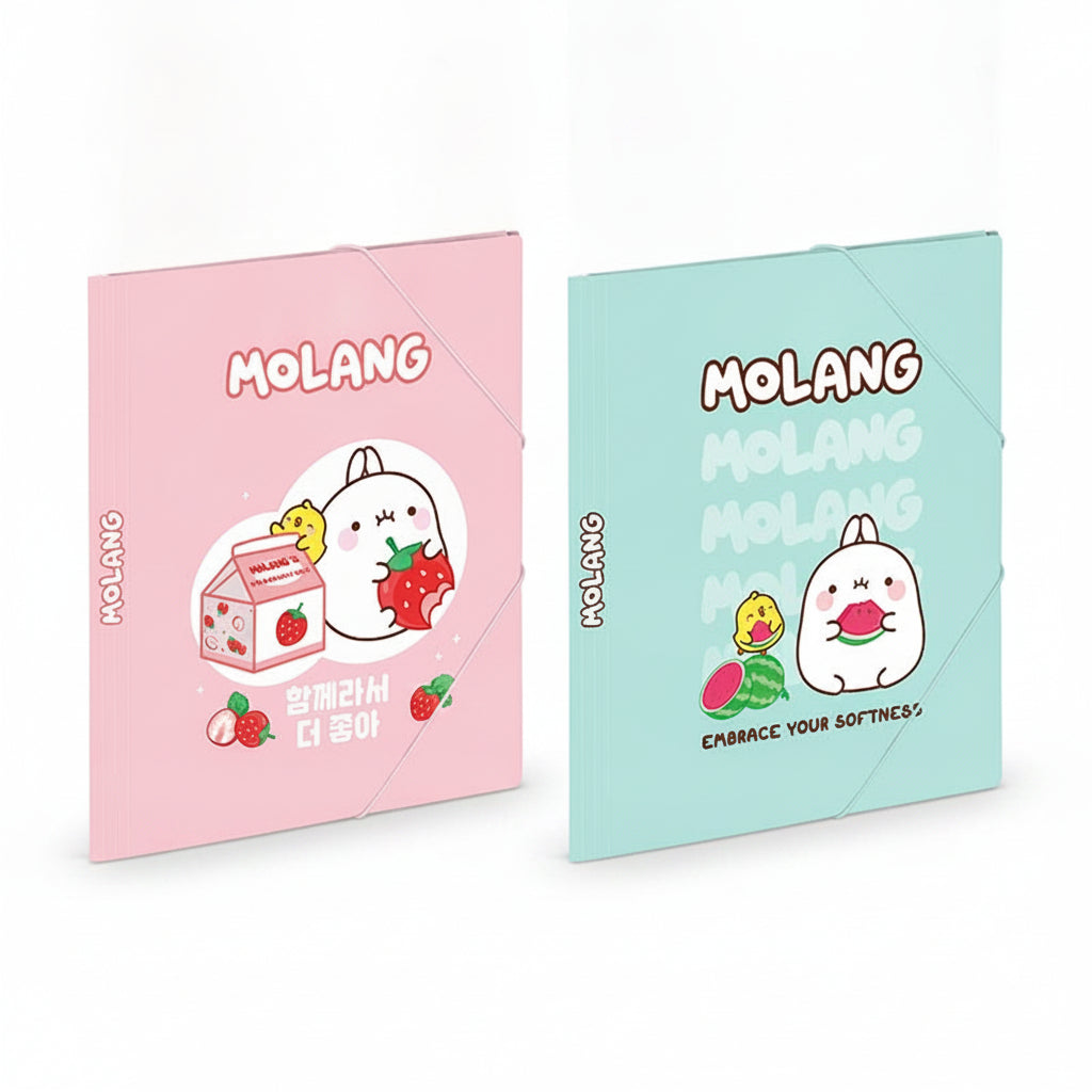Document Wallet A4 3 Flap Elastic Closure Molang