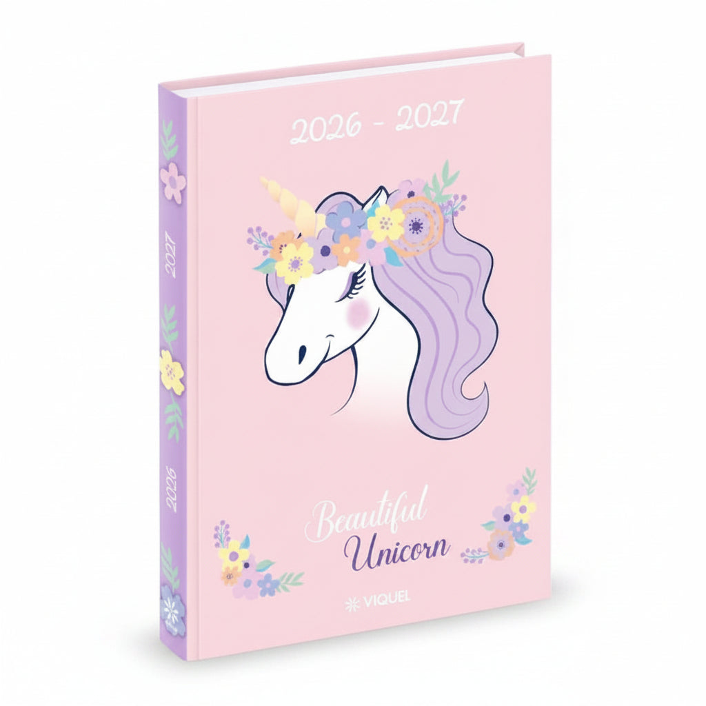 School Diary 11x17cm Aug 2026-Jul 2027 Licorne