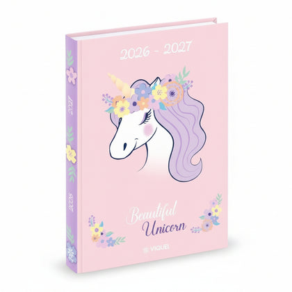 School Diary 11x17cm Aug 2026-Jul 2027 Licorne