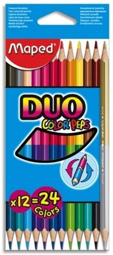 Double-Sided Wood Coloring Pencils Colorpeps 12/Pack