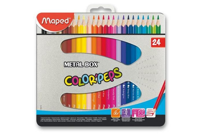 Coloring Pencil Peps 24-Color Metal
