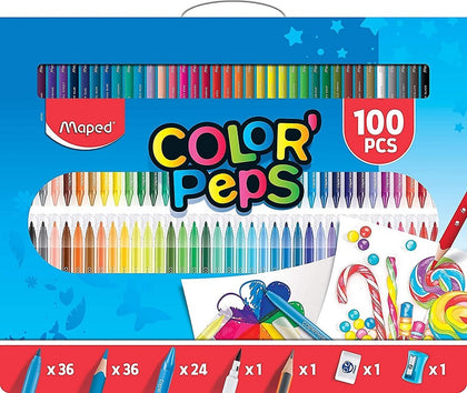 Coloring Kit Of Colorpeps Assorted Wood/Fiber/Wax 100/Pack