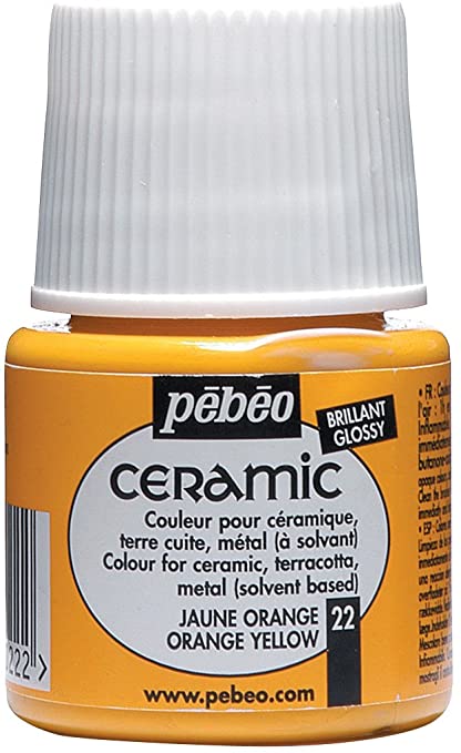 Ceramic Paint Orange Yellow