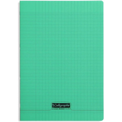 Copybook A4 PP Sq Stitched green 192sh 90gm