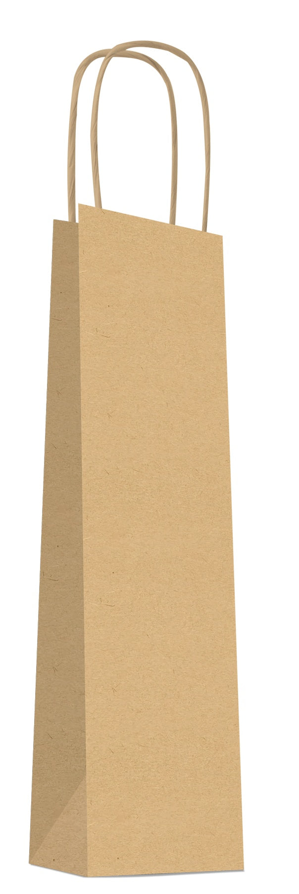 Paper Gift Bags 14+8X38Cm Plain Brown Kraft 100Gsm