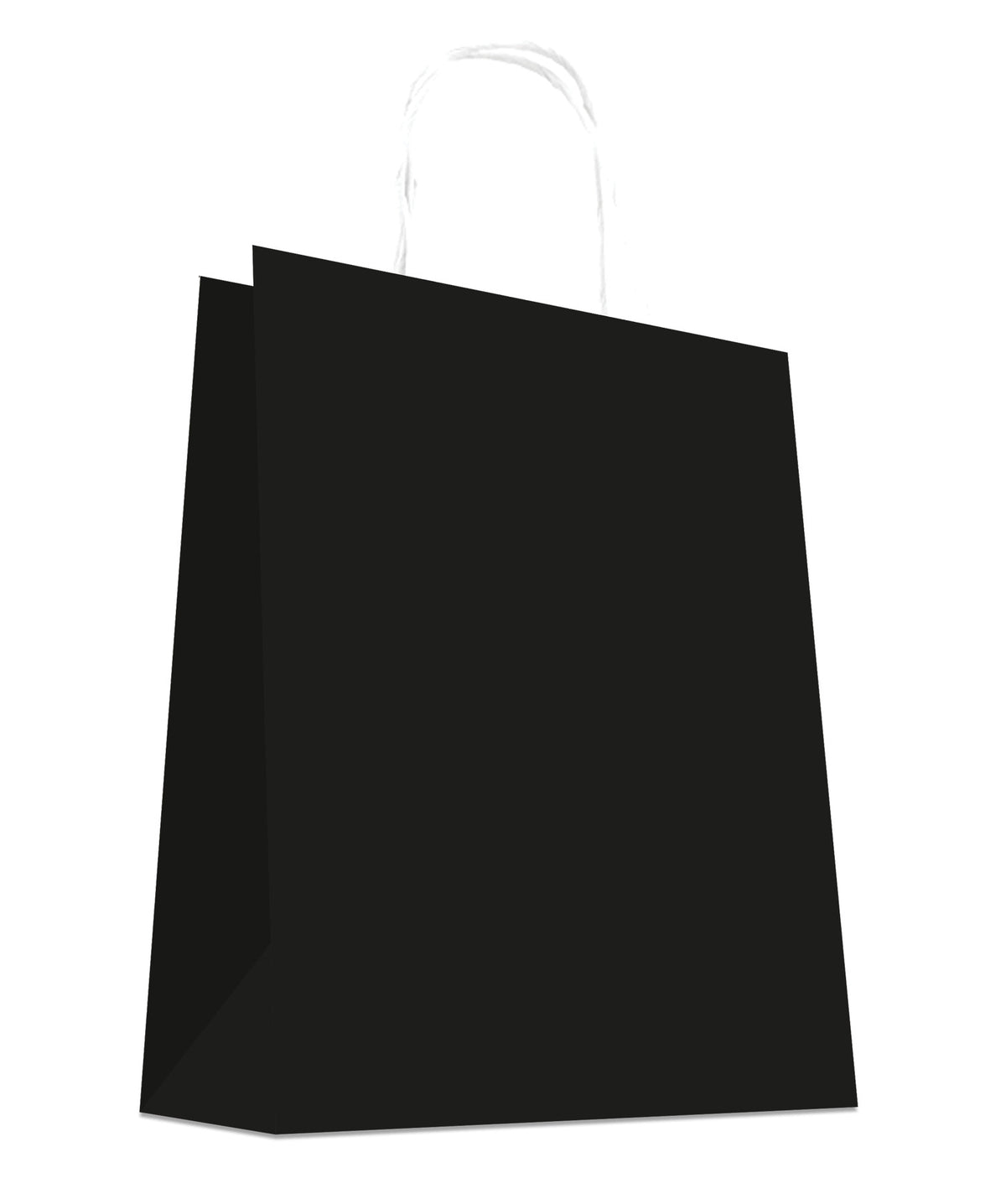 Gift Bag White Kraft Black 32x15X42Cm