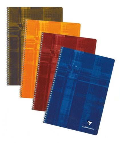 Copybook Squared Card Cover Spiral 90gsm A4/180 pages / 90 sheets Assorted on smooth 90gsm.