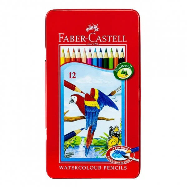 Aquarelle WaterColor Pencils Metal Box 12/Pack