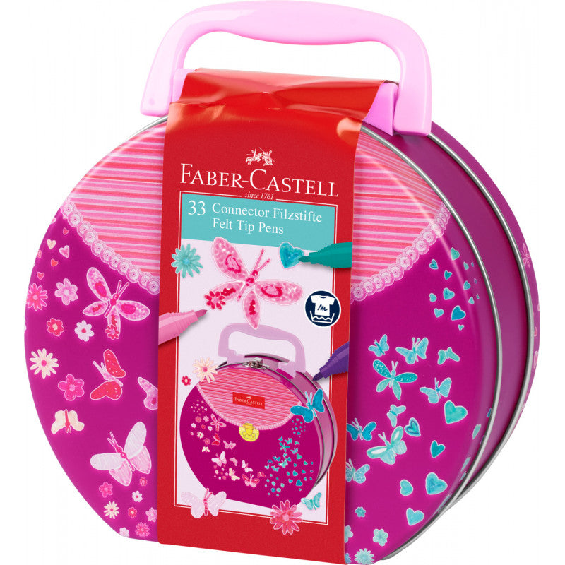 Connector Pen Set 33 Hand Bag Purse Tin