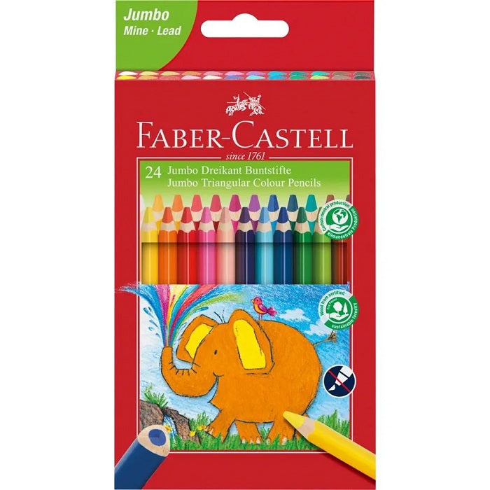 Color Pencils Jumbo Traingular 24 Clrs