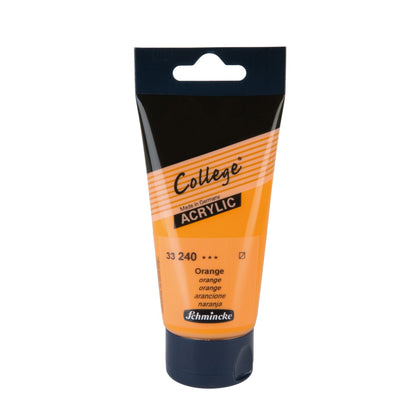 Acrylic Paint Tube Orange 75Ml
