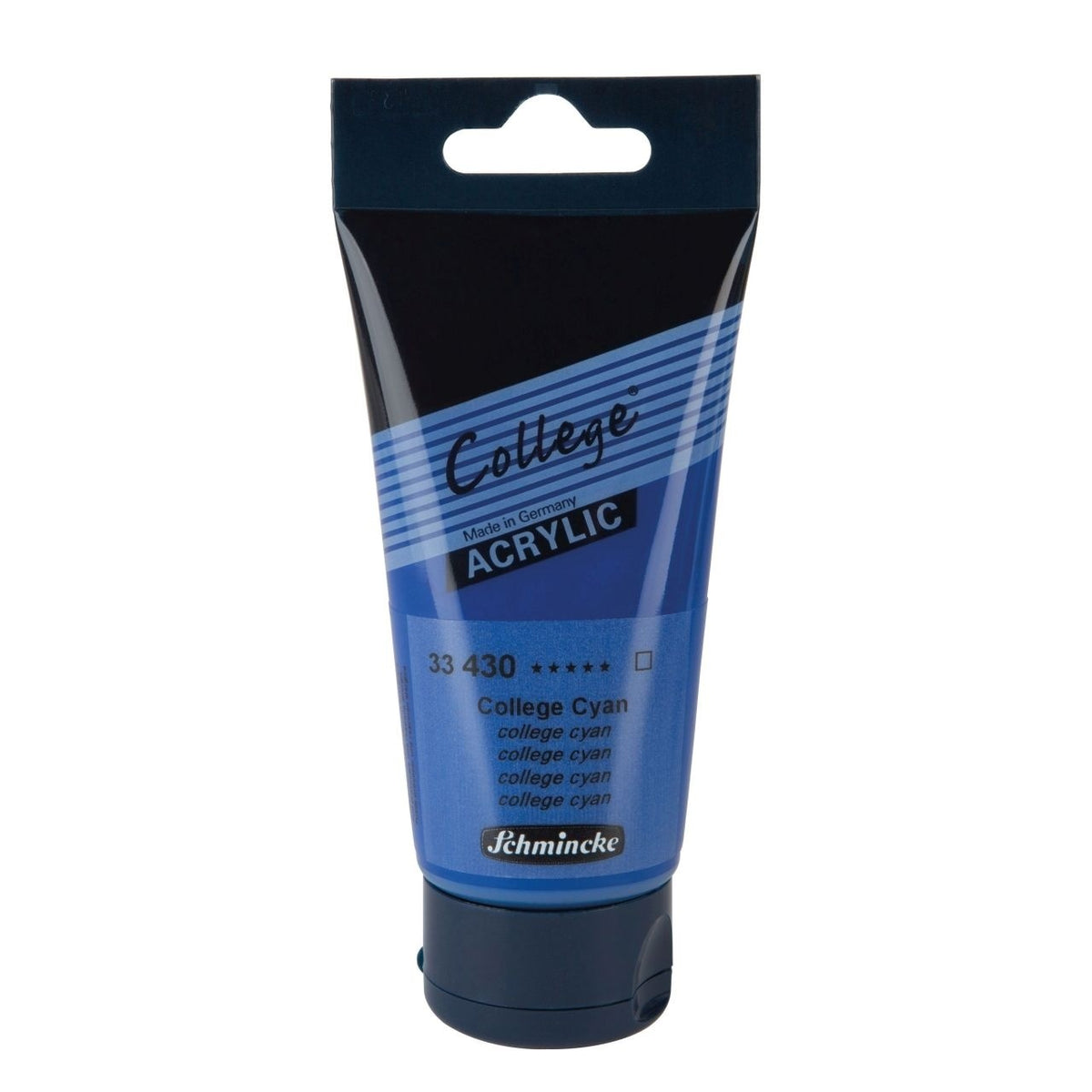 Acrylic Paint Tube Collage Cyan 75Ml