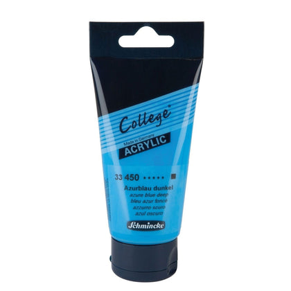 Acrylic Paint Tube Azure Blue Deep 75Ml