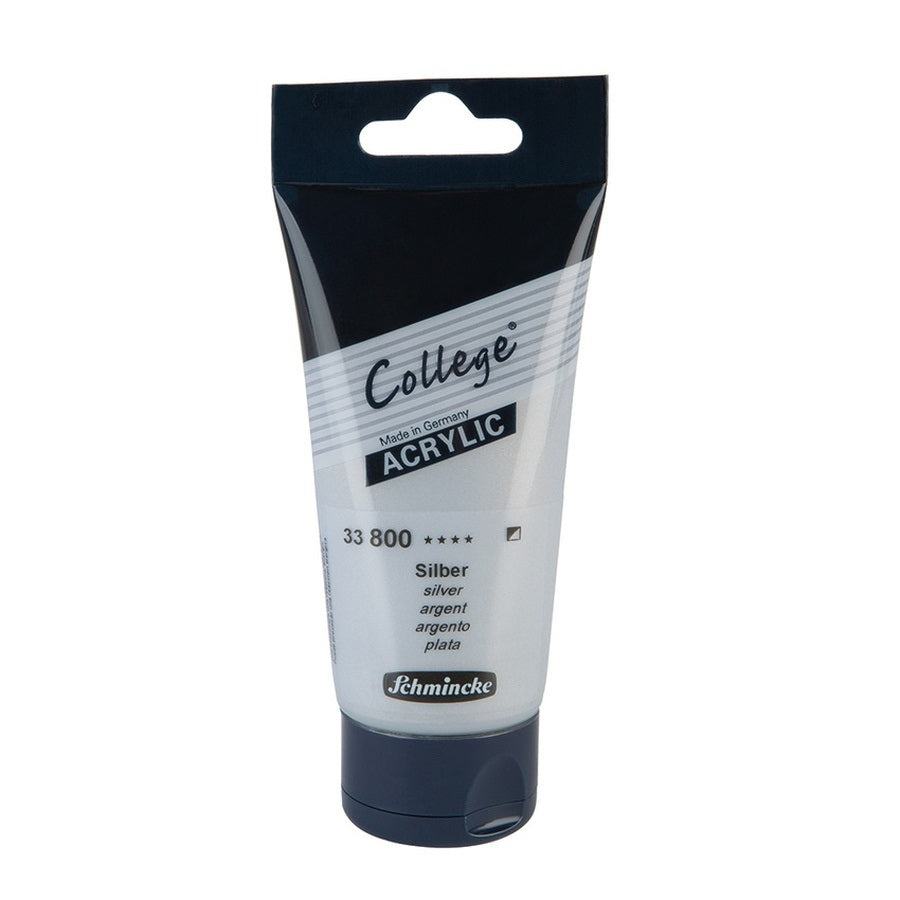 Acrylic Paint Tube Silver 75Ml