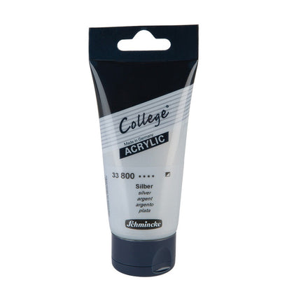 Acrylic Paint Tube Silver 75Ml