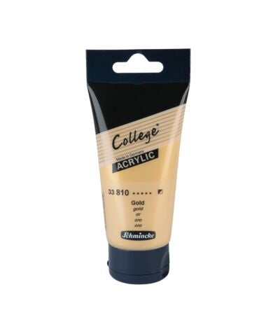 Acrylic Paint Tube Gold 75Ml