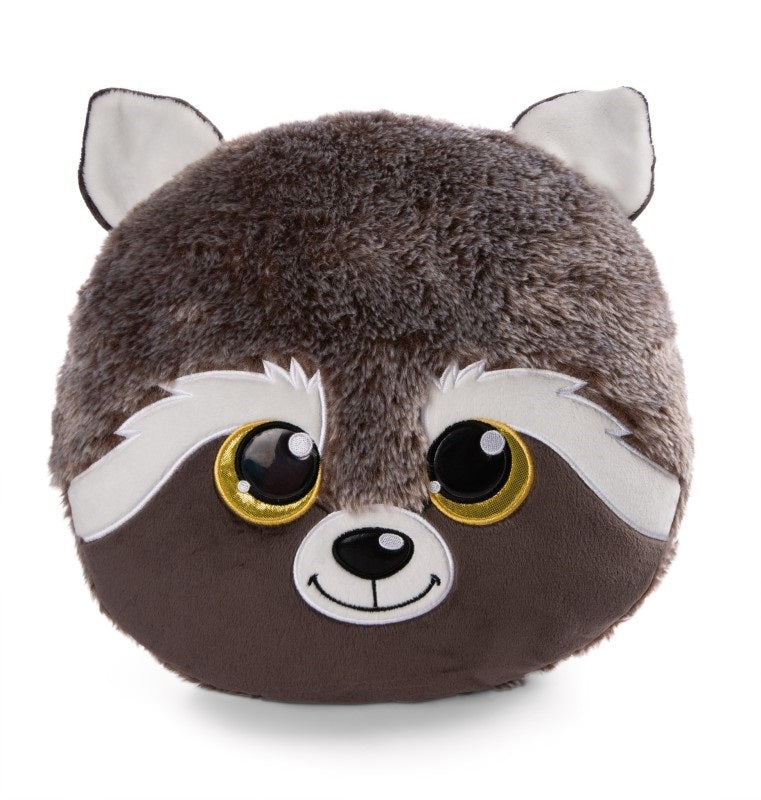 Cushion Figural Raccoon Clooney 33X32Cm
