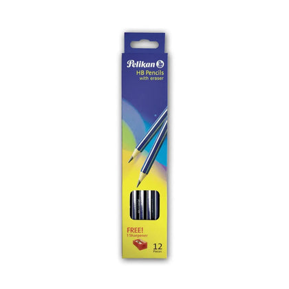 Pencil Hb W/Eraser+Sharpener 12/P