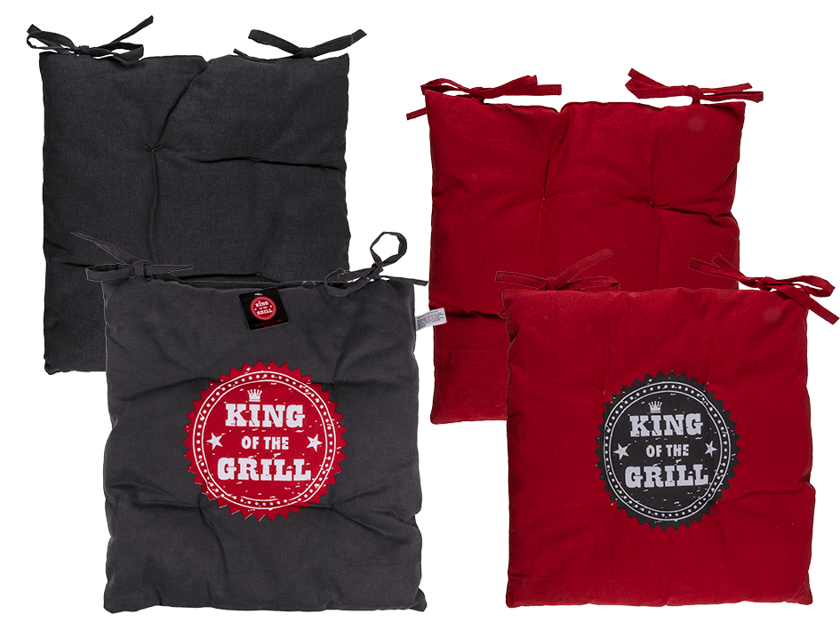 Seat Cushion King Of The Grill Design 40X40Cm