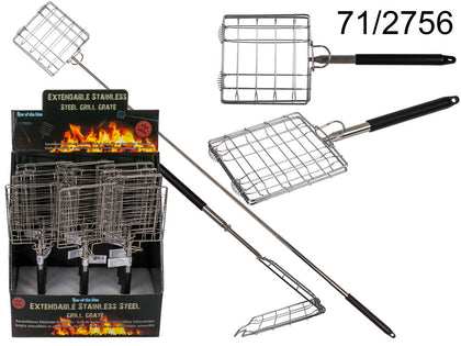 Extendable Stainless Steel Grill Grate 75Cm