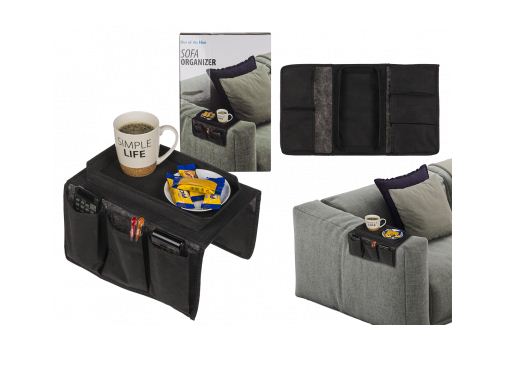 Sofa Organizer 31X19Cm Black Color