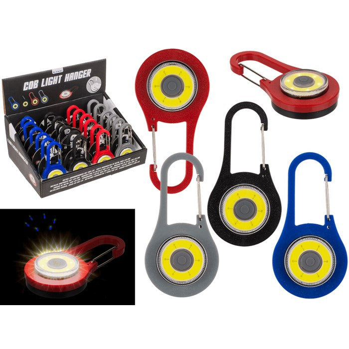 Metal Snap Hook With Cpb-Led 8 Cm 4 Colors Assorted
