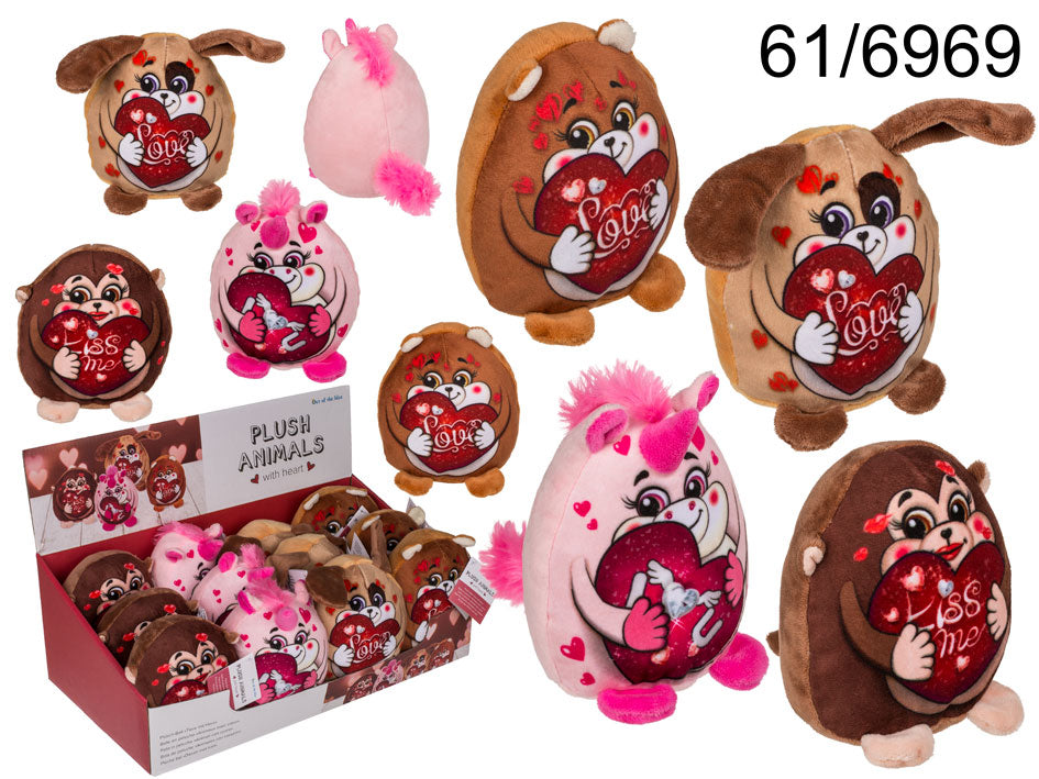Plush Animals With Heart