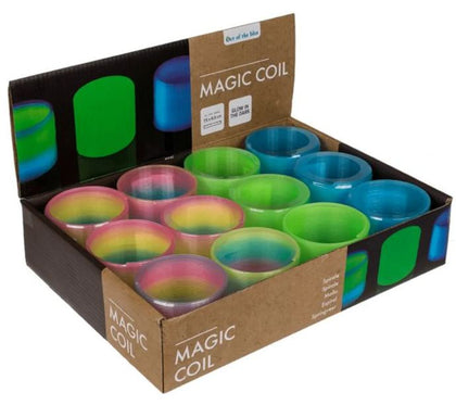 Plastic Coil Glows In The Dark 7.5X5.5Cm Assorted Colors