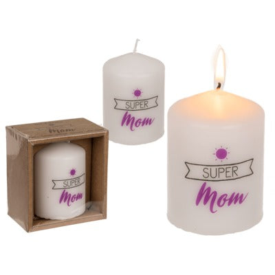 Pillar Candle Super Mom 6X8Cm