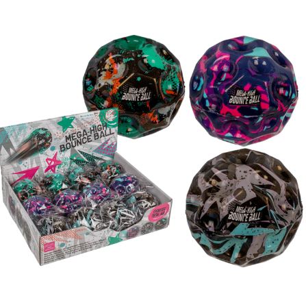 Plastic Bounce Ball 7 Cm 3 Colors Assorted