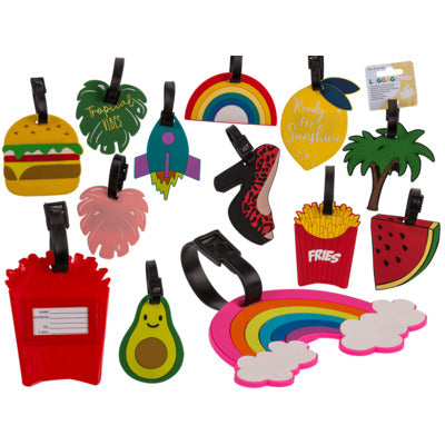 Blister Luggage Tag Vacation Vibes 11 Cm Assorted Design And Colors
