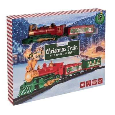 Battery Operated Xmas-Train With Light And Sound