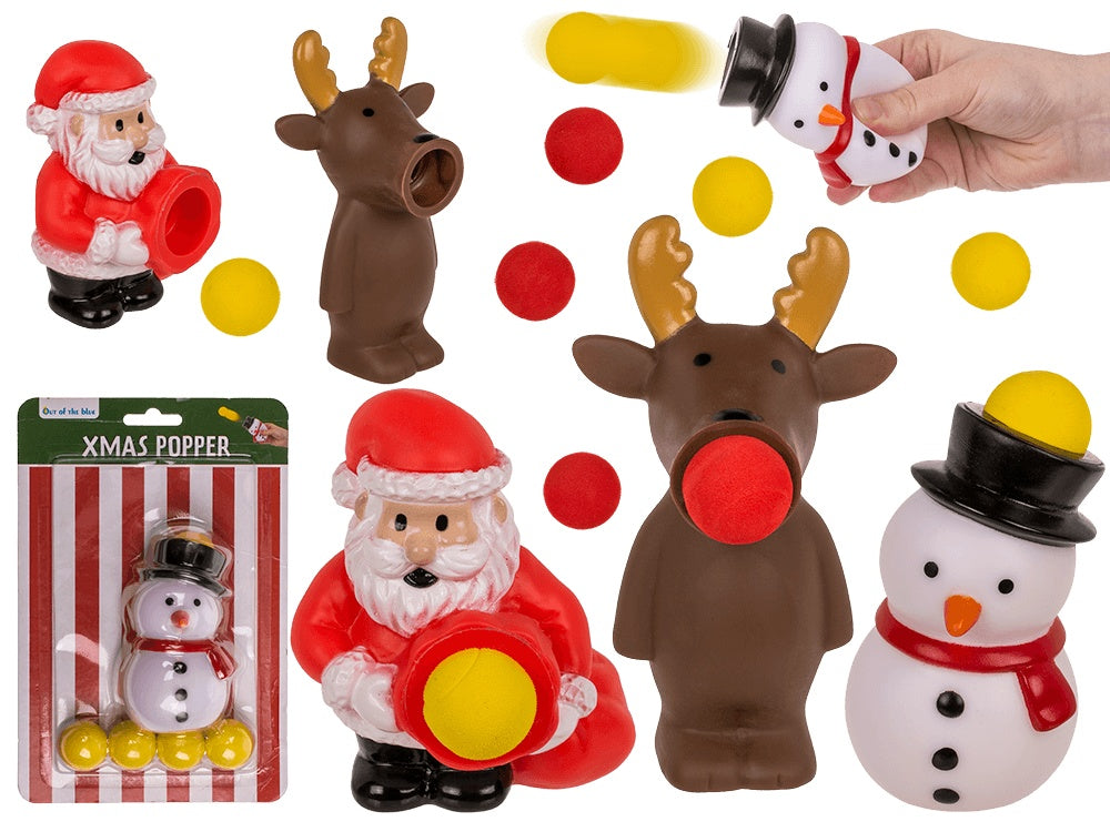 Christmas Poppers, 12 x 8cm, 3 assorted designs -