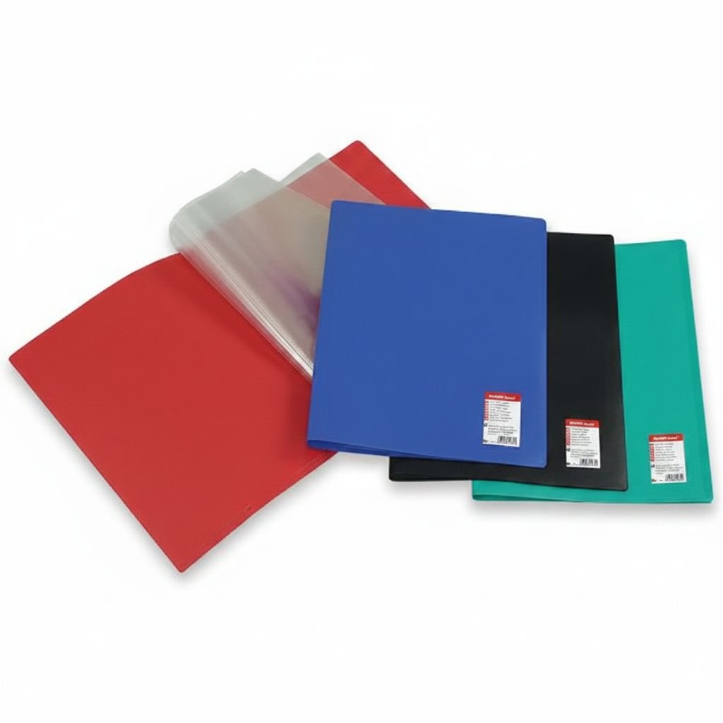 Clear Book A4 Souple 10 Sheets Red