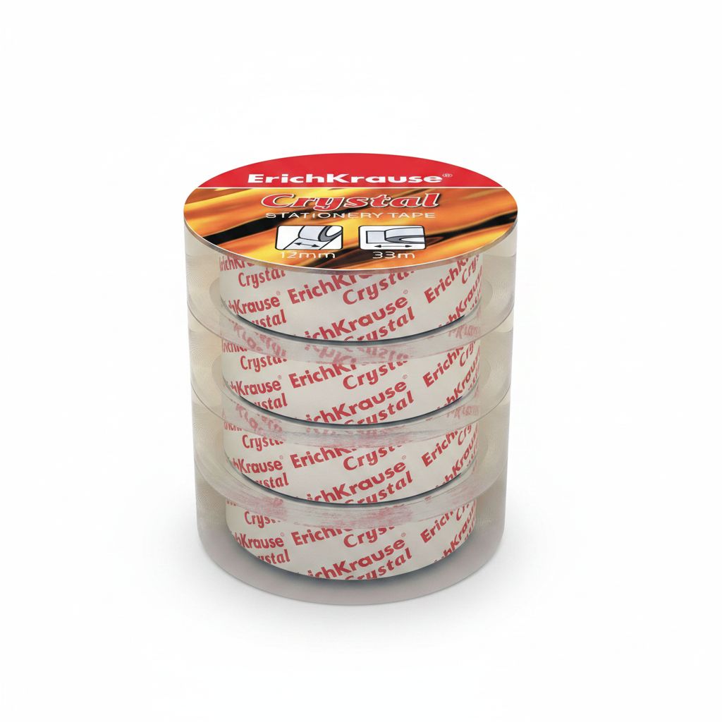 Adhesive Tape Clear 18 mm Pack of 4