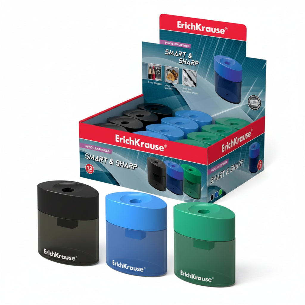 Plastic Sharpener with Container Smart Colored