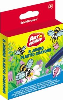 Plastic Crayons Jumbo Artberry 8 Colours