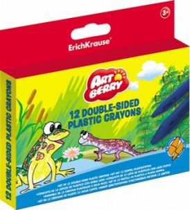 Plastic Double Sided Crayons Artberry 12Pk