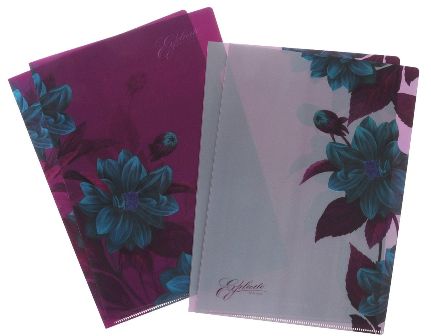 Clear Folder L Shape A4 Night Illusion 4/Pk
