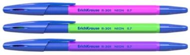 Ballpoint Pen Blue Ink R-301 Neon with Grip