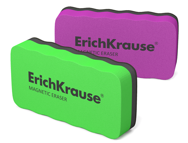 Magnetic Whiteboard Eraser 107X57 mm Green/Purple